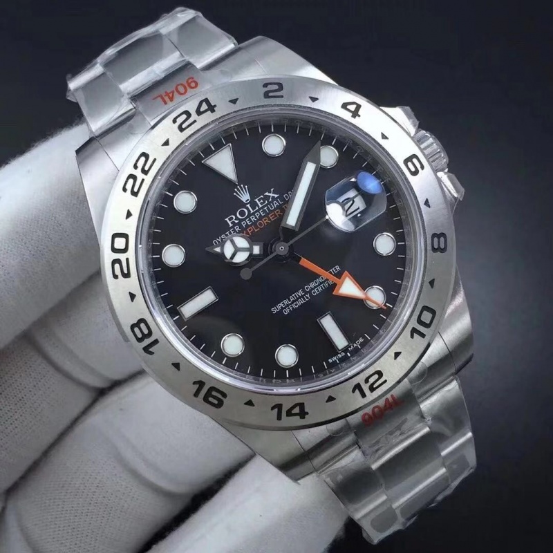 劳力士探险家2型 rolex Explorer II 216570黑面细节