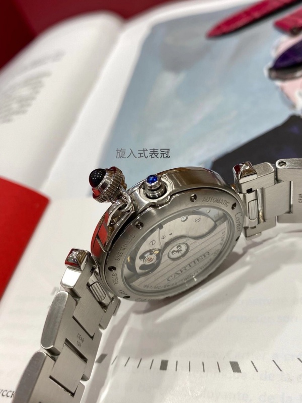 BV厂新品卡地亚 Cartier新上市的 Pasha 腕表表冠