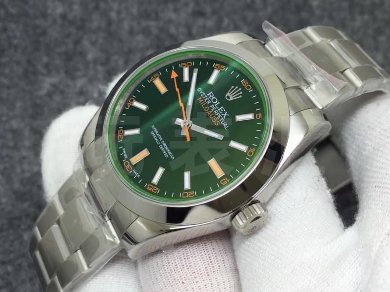 AR劳力士MILGAUSS系列116400-GV-72400黑盘腕表表盘